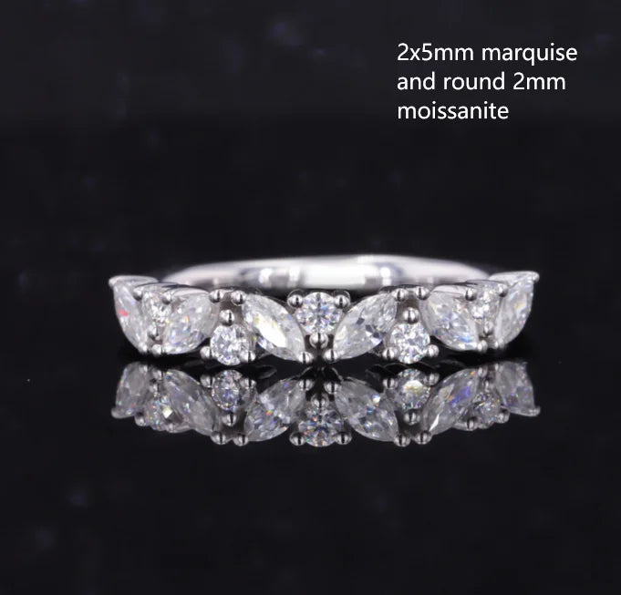 Starsgem Custom Diamond Tennis Band - Pure Diamond Eternity Jewelry Wedding Ring in 14K Solid Gold
