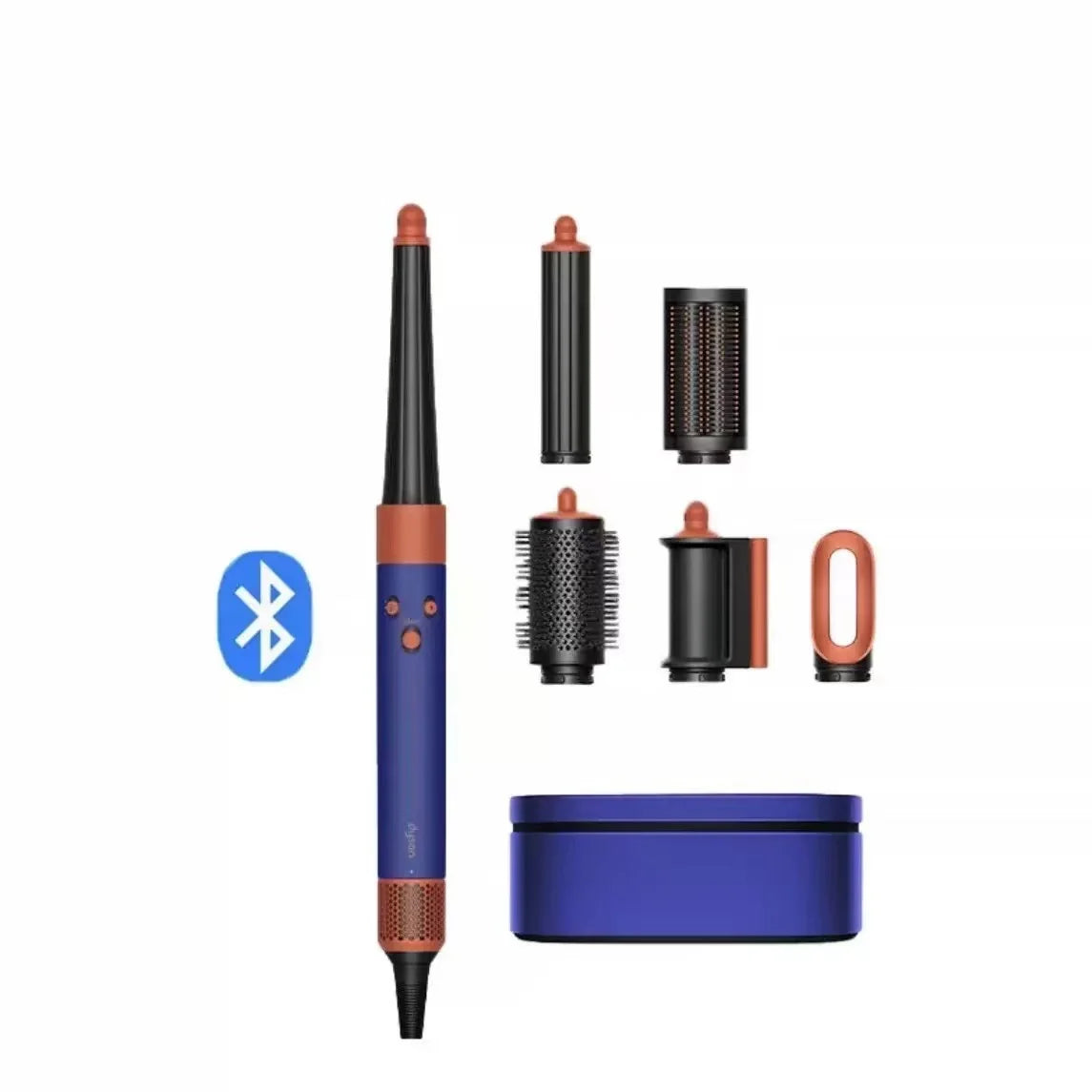 HS08 5‑in‑1 Hair Styling Tool Curling Iron Dryer Straightener Brush Bluetooth