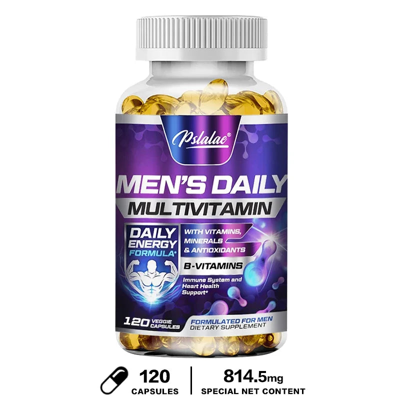 Pslalae Men's Multivitamin – 4-in-1 Daily Formula for Energy, Immunity & Wellness