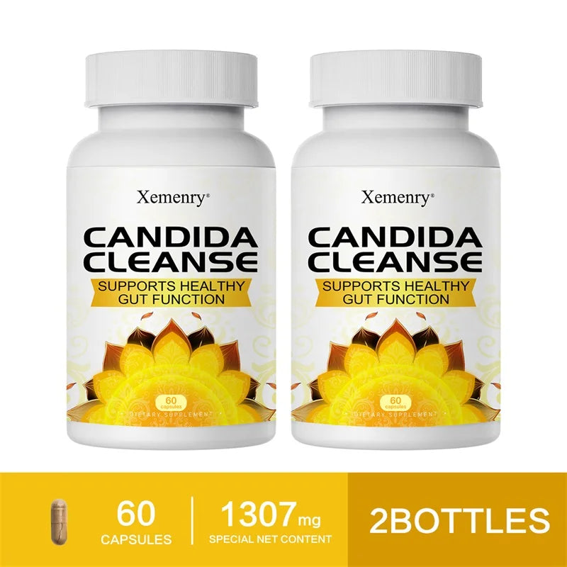 Xemenry Candida Cleanse – Intestinal Detox & Digestive Support (30/60 Capsules)