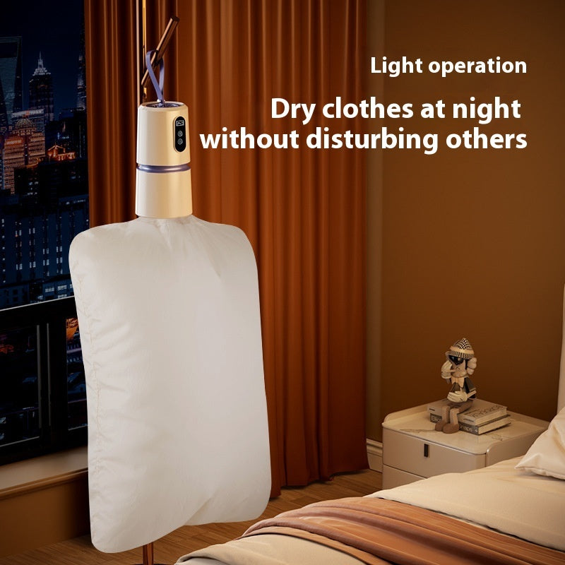 Compact PTC Dryer with Drying Bag - Energy-Efficient Cylindrical Design for Family Use