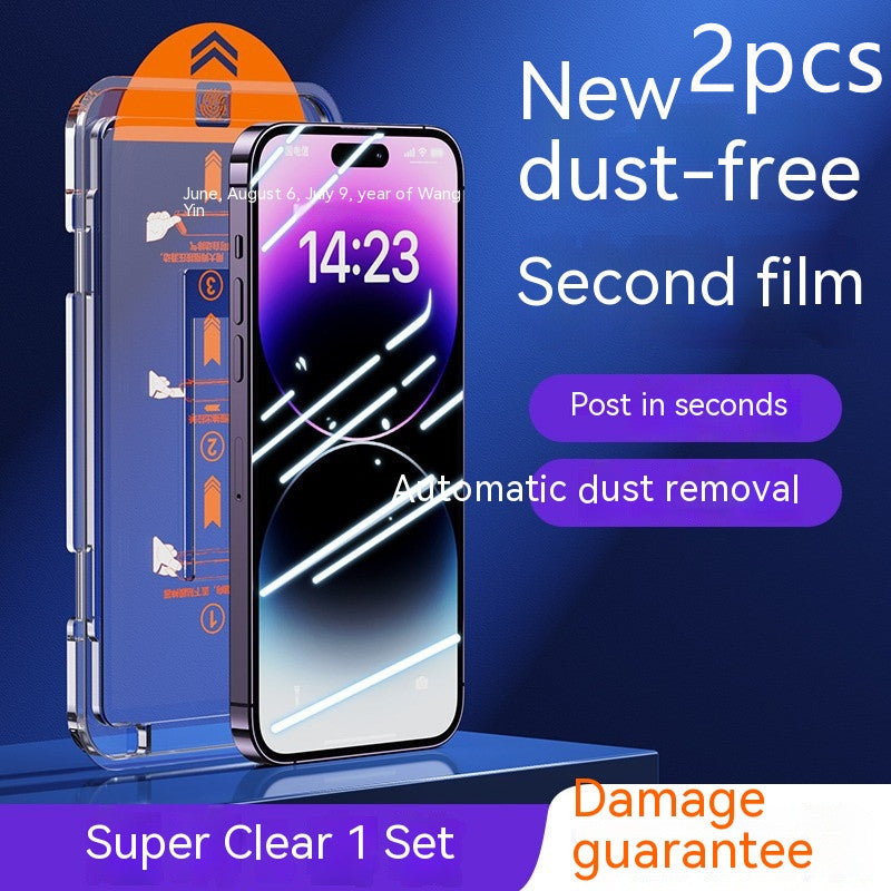 2x iPhone Tempered Glass Privacy Screen - HD Anti-Fingerprint Full Screen Fit