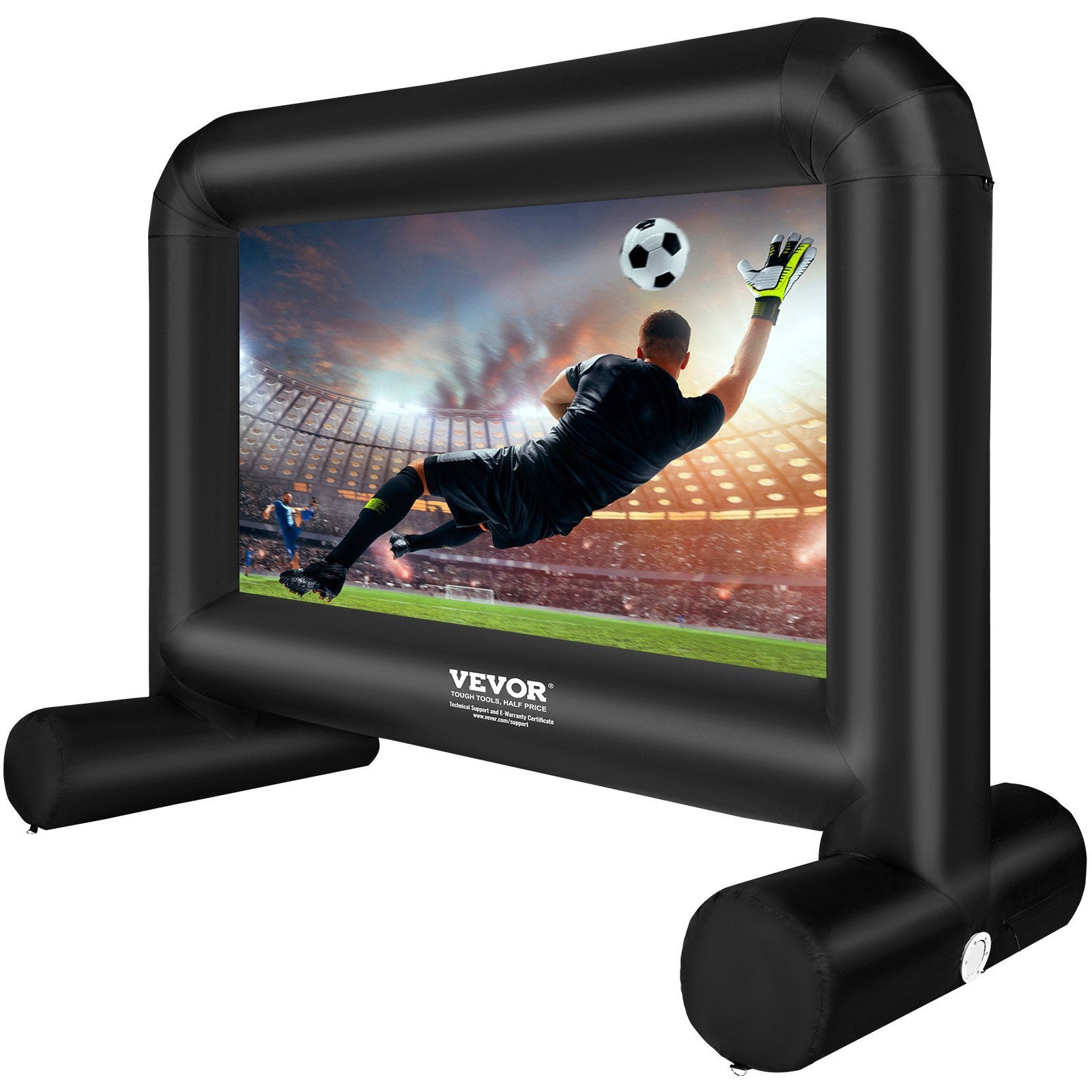 VEVOR 14FT Inflatable Movie Screen for Outdoor Projector with Blower and Carry Bag