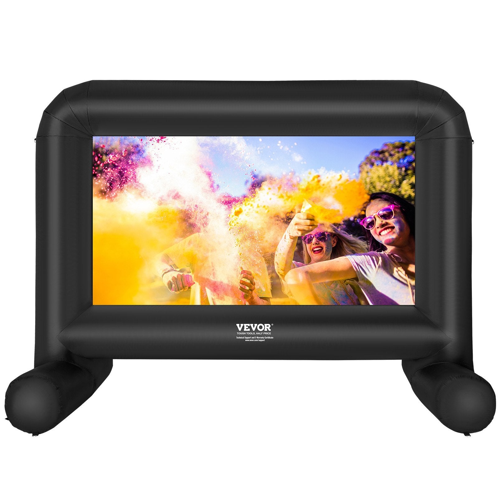 VEVOR 14FT Inflatable Movie Screen for Outdoor Projector with Blower and Carry Bag