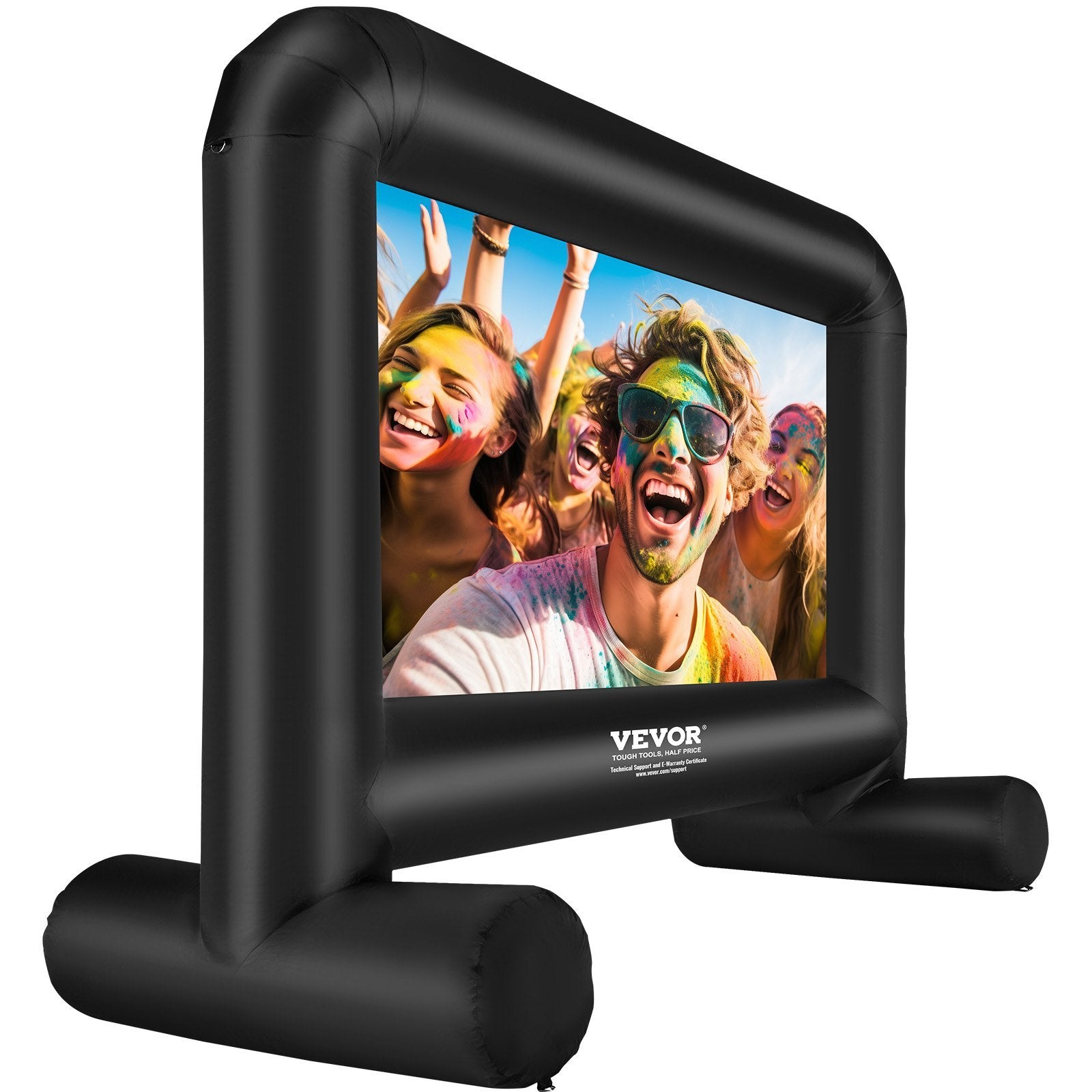 VEVOR 14FT Inflatable Movie Screen for Outdoor Projector with Blower and Carry Bag