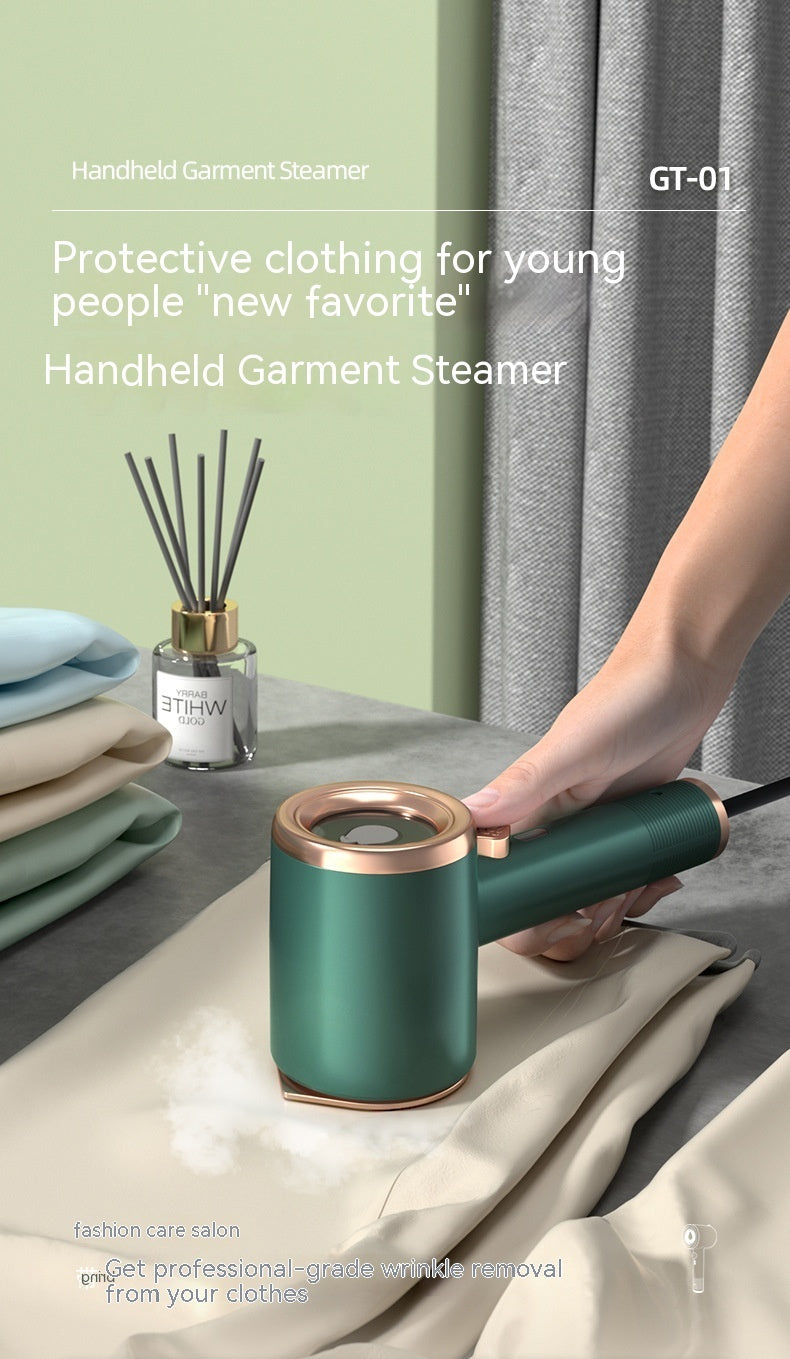 Portable Garment Steamer – 33W Travel Iron with Visual Water Tank for On-the-Go Touch-Ups