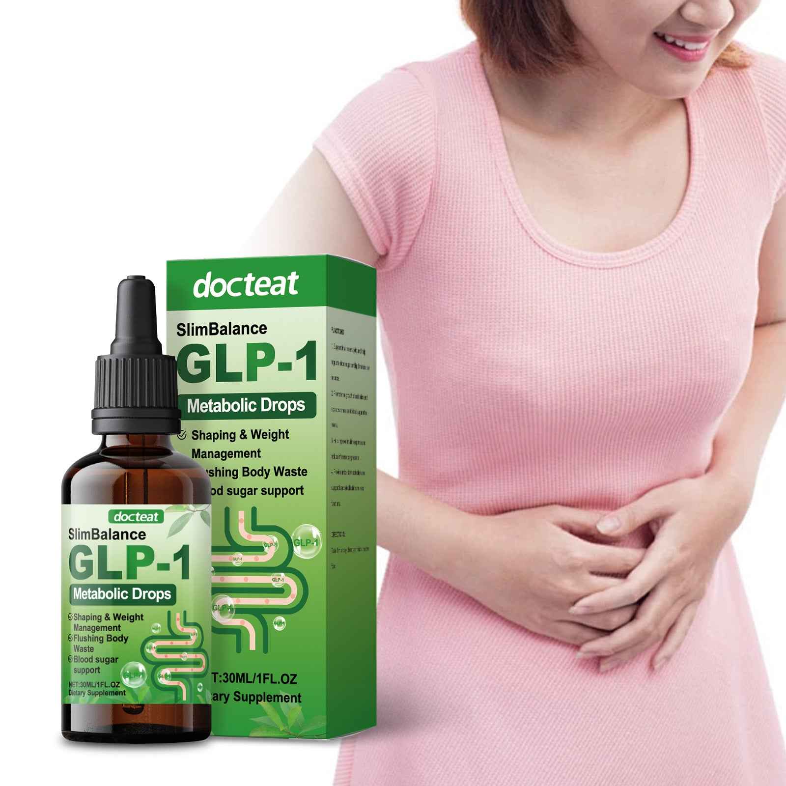 Balanced Intestinal Support Drops – Herbal Metabolic & Wellness Formula  30mL Dietary Supplement