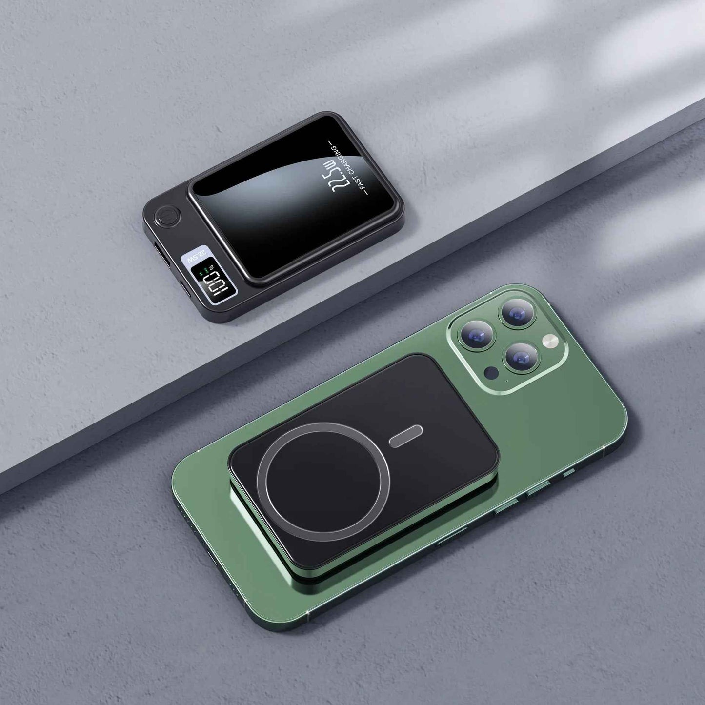 30000mAh Magnetic Power Bank with 22.5W Fast Charging & 15W Wireless Output