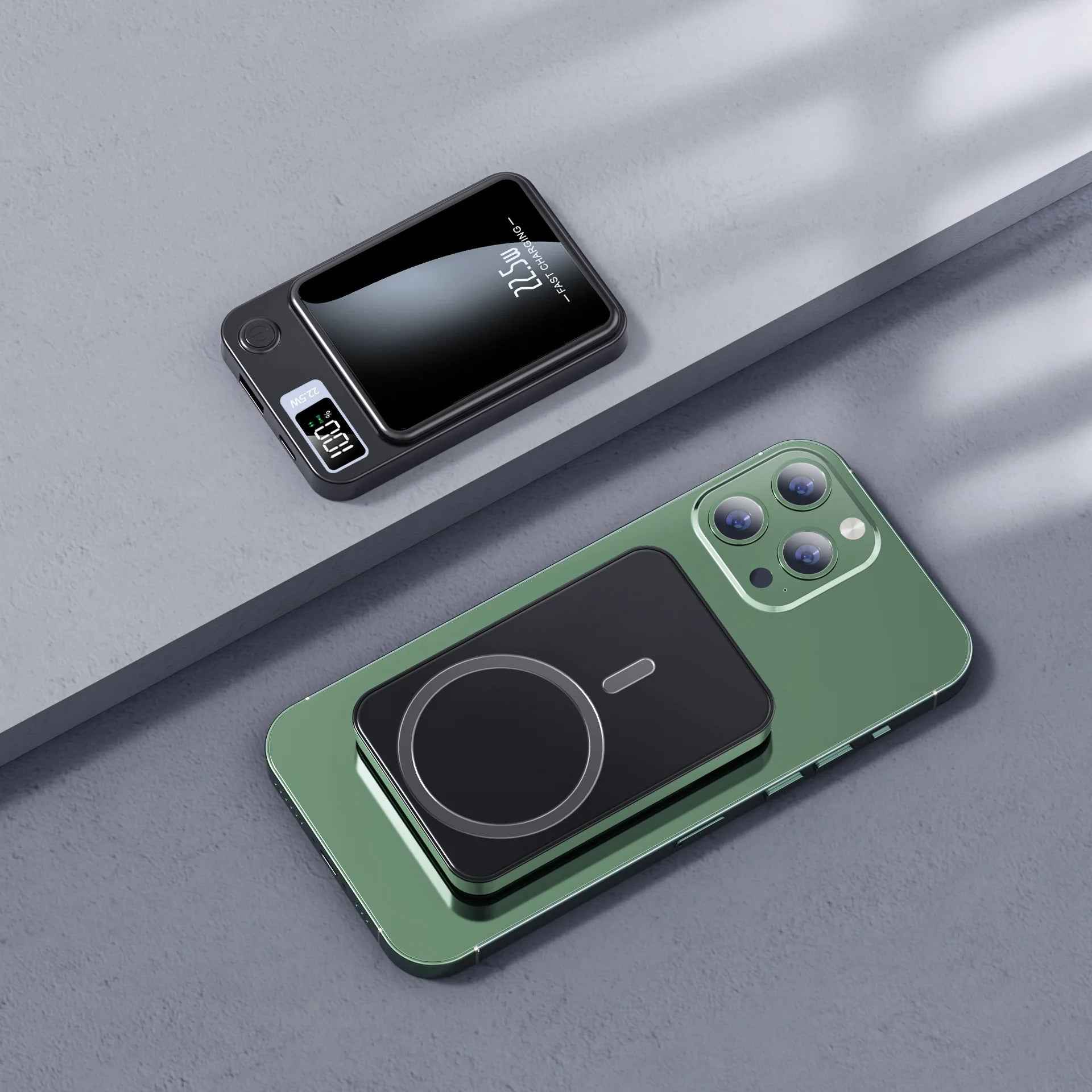 30000mAh Magnetic Power Bank with 22.5W Fast Charging & 15W Wireless Output