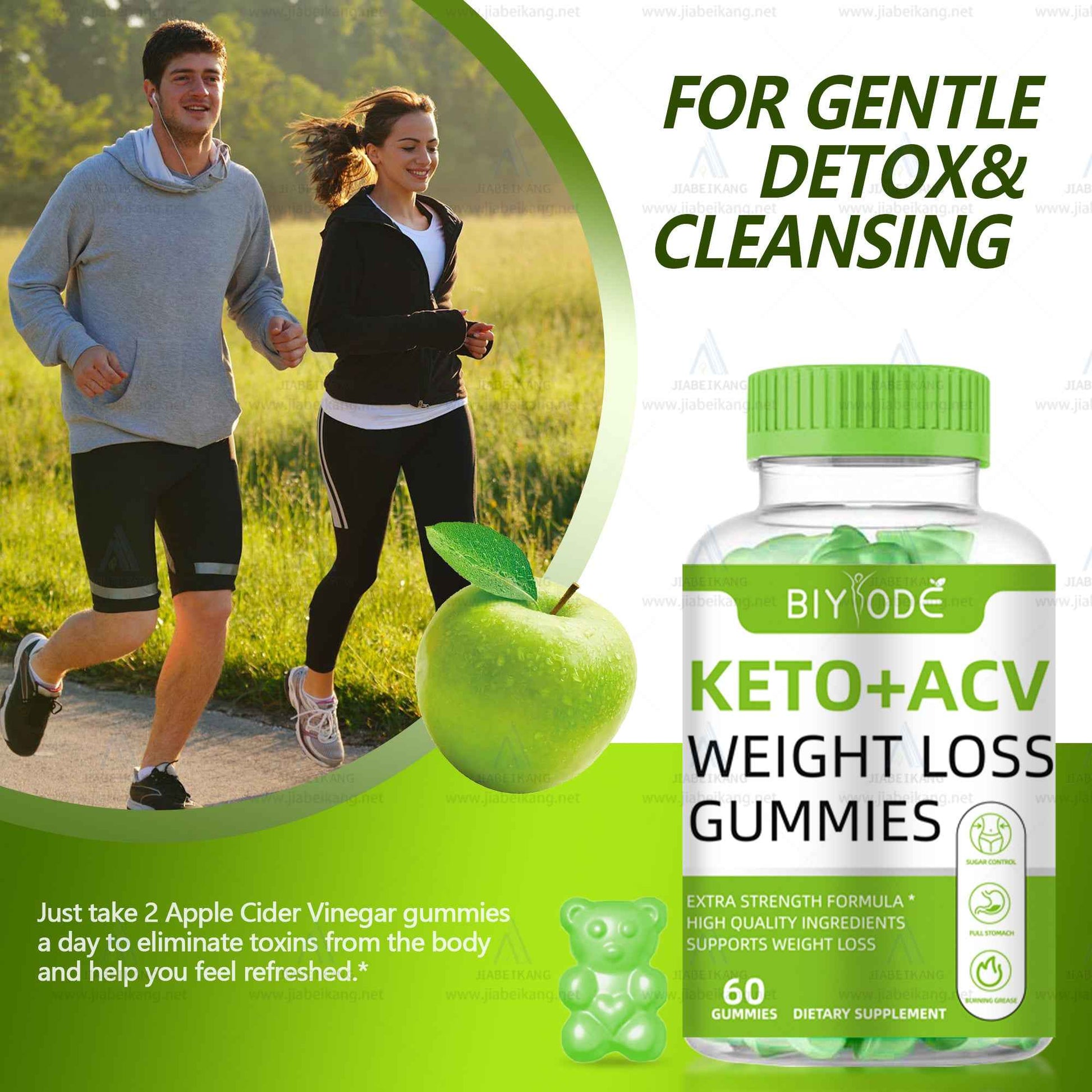 Keto + ACV Gummies for Adults Extra Strength Formula with 60 Gummies
