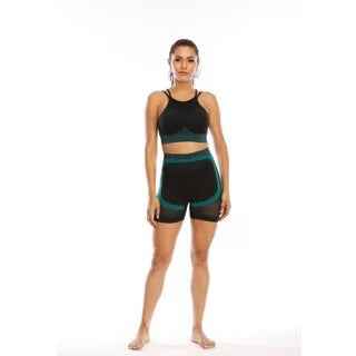 Women’s 2‑Piece Yoga Set – Seamless Sports Bra & High‑Waist Shorts/Gym Outfit