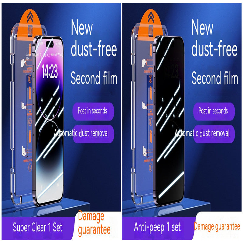 2x iPhone Tempered Glass Privacy Screen - HD Anti-Fingerprint Full Screen Fit