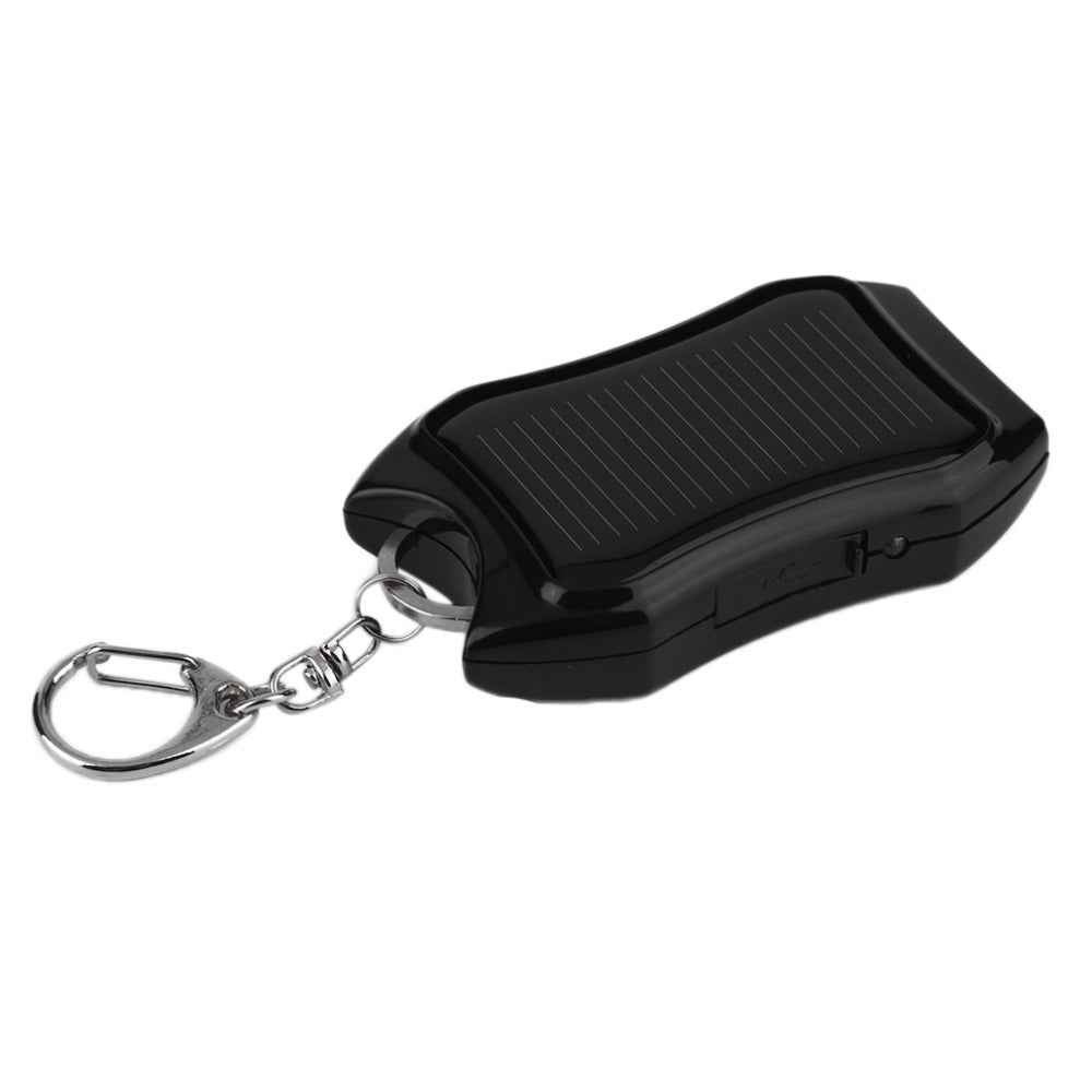 Mini Solar Emergency Charger with LED Light, 1200mAh Portable Power Bank