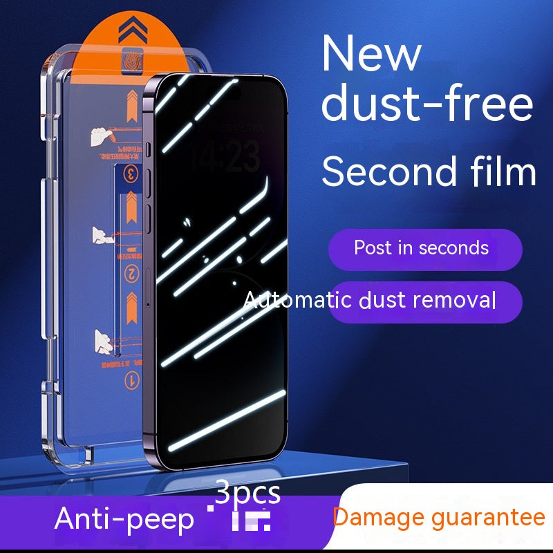 2x iPhone Tempered Glass Privacy Screen - HD Anti-Fingerprint Full Screen Fit