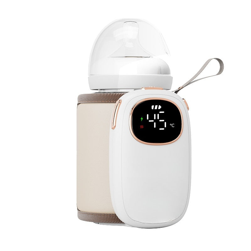 Universal Milk Mixer – Silicone Body, Rechargeable Q8 Apricot Design (5000mAh/8000mAh), 18W Power