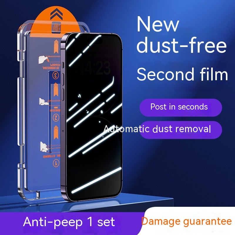 2x iPhone Tempered Glass Privacy Screen - HD Anti-Fingerprint Full Screen Fit