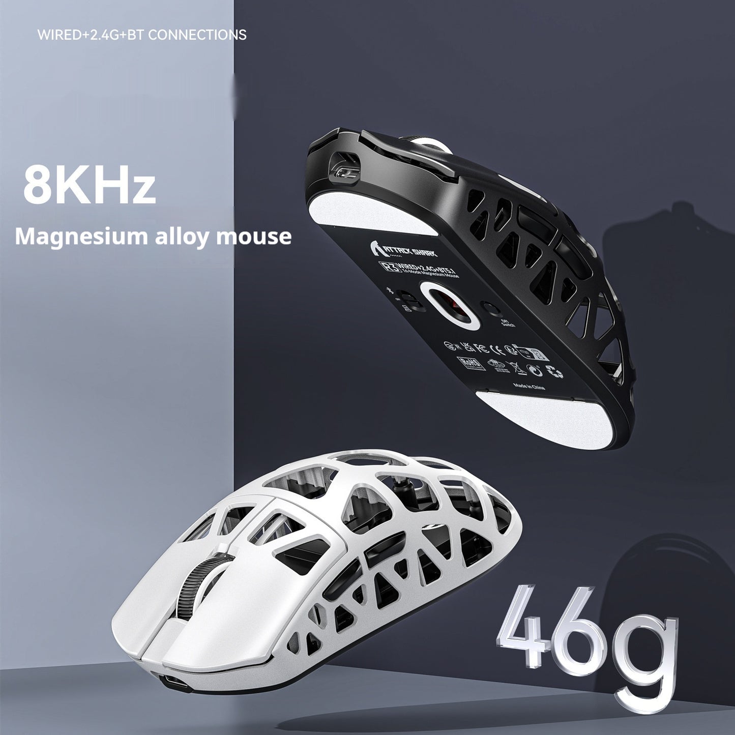 Wireless Bluetooth Mouse for Gaming and Office Use - Universal Three Touch Design