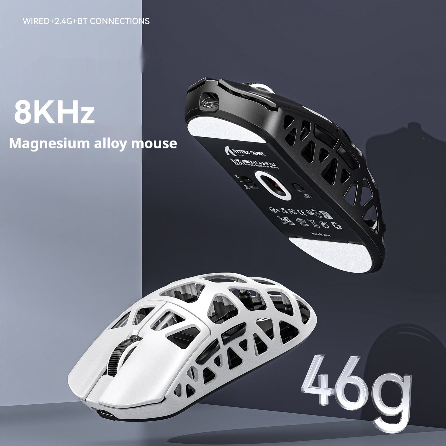 Wireless Bluetooth Mouse for Gaming and Office Use - Universal Three Touch Design