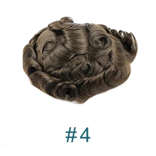 Super Natural Hairline 0.02mm Ultra‑Thin Skin V‑Loop Men’s Toupee 1B20/520