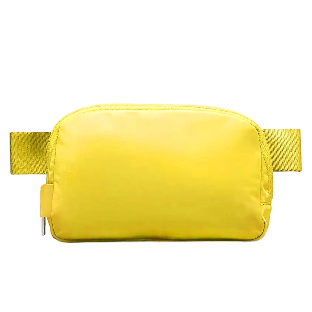 Women Waterproof Nylon Crossbody Running Chest Belt Bag Cute Sport Gym Funny Pack Waist Bag