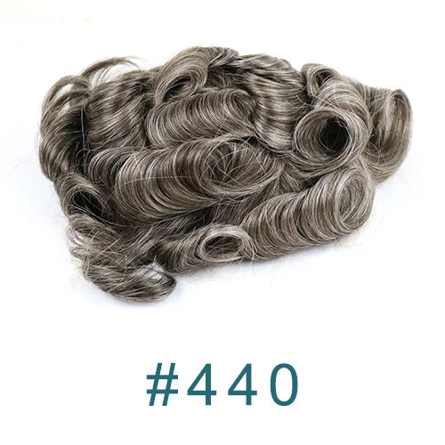 Super Natural Hairline 0.02mm Ultra‑Thin Skin V‑Loop Men’s Toupee 1B20/520