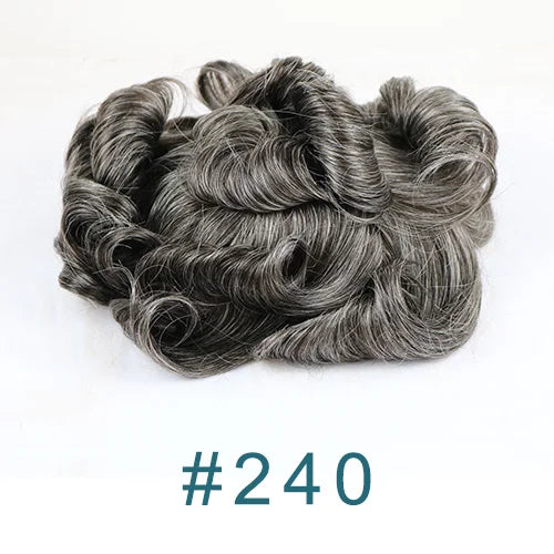 Super Natural Hairline 0.02mm Ultra‑Thin Skin V‑Loop Men’s Toupee 1B20/520