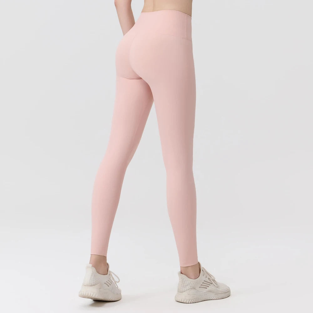 Women’s High Waist Breathable Full Length Solid Spandex Nylon Pants