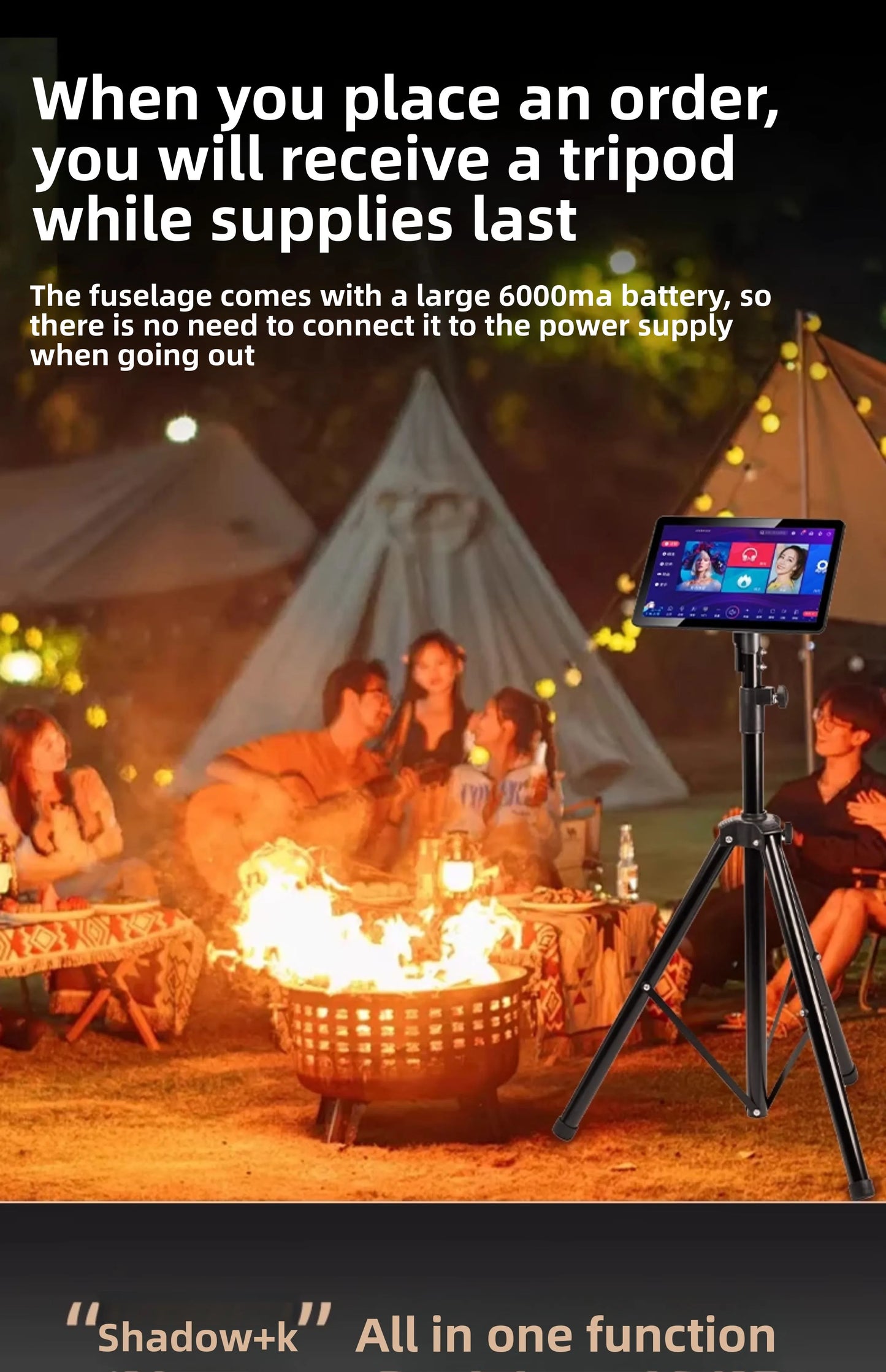 Bluetooth Karaoke Machine - Hot All-in-One Smart KTV with Touch Screen