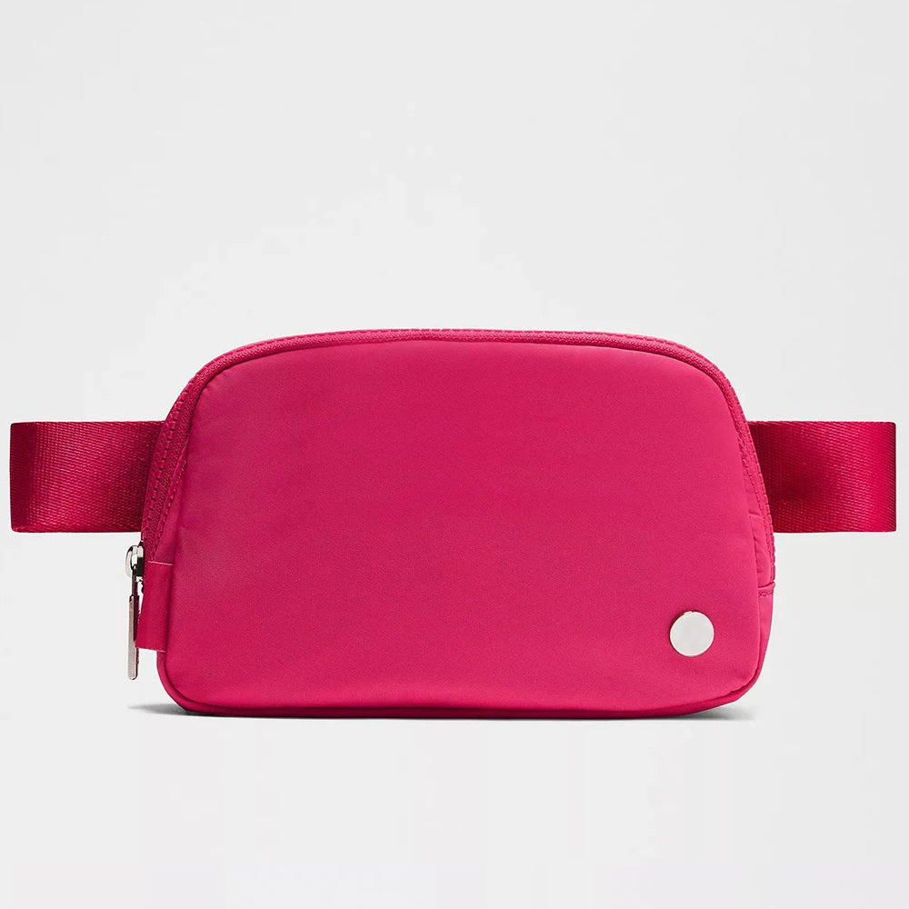 Women Waterproof Nylon Crossbody Running Chest Belt Bag Cute Sport Gym Funny Pack Waist Bag