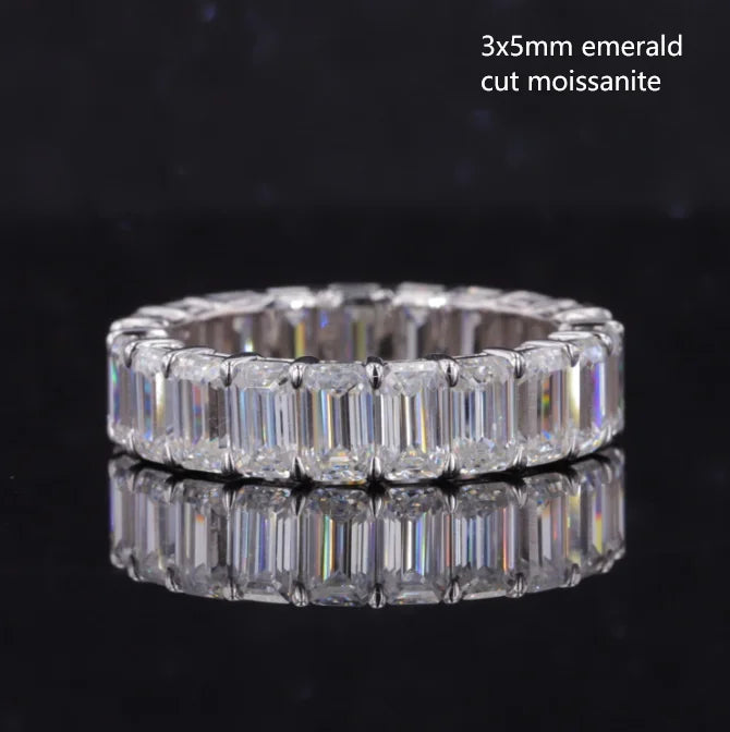 Starsgem Custom Diamond Tennis Band - Pure Diamond Eternity Jewelry Wedding Ring in 14K Solid Gold