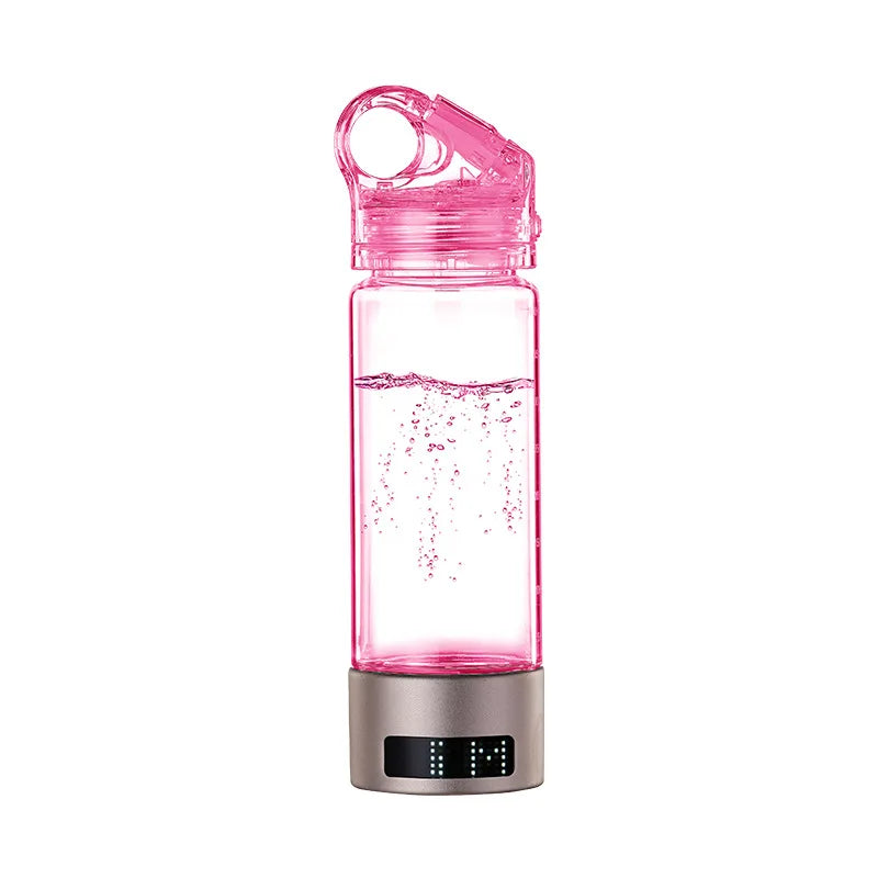 Smart Hydrogen Water Cup 400ml Tritan Mug with Lid & Straw - Hydration Redefined