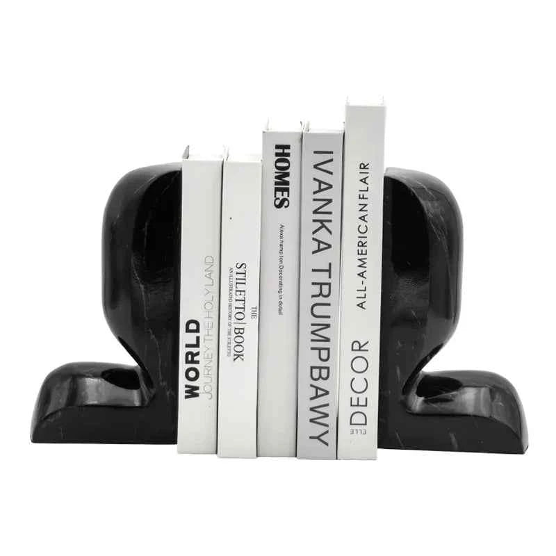 Creative Culture Resin Bookends Unique Art Deco Design for Home Office Living Room Triangle Bookend Decorations Enhance Study