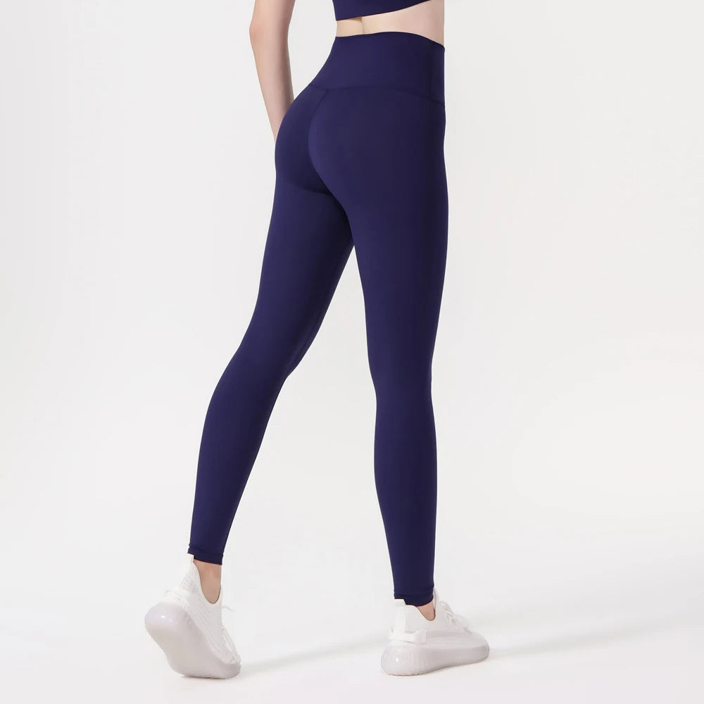 Women’s High Waist Breathable Full Length Solid Spandex Nylon Pants