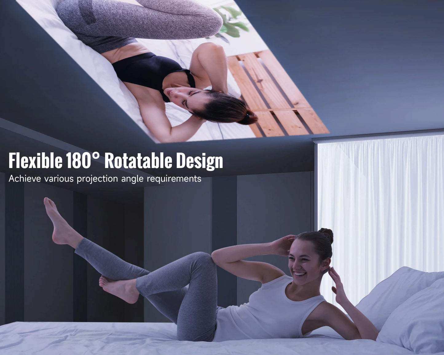 Magcubic L018N Smart Projector - 1080P, Android 13, Auto Keystone, 650 ANSI Brightness