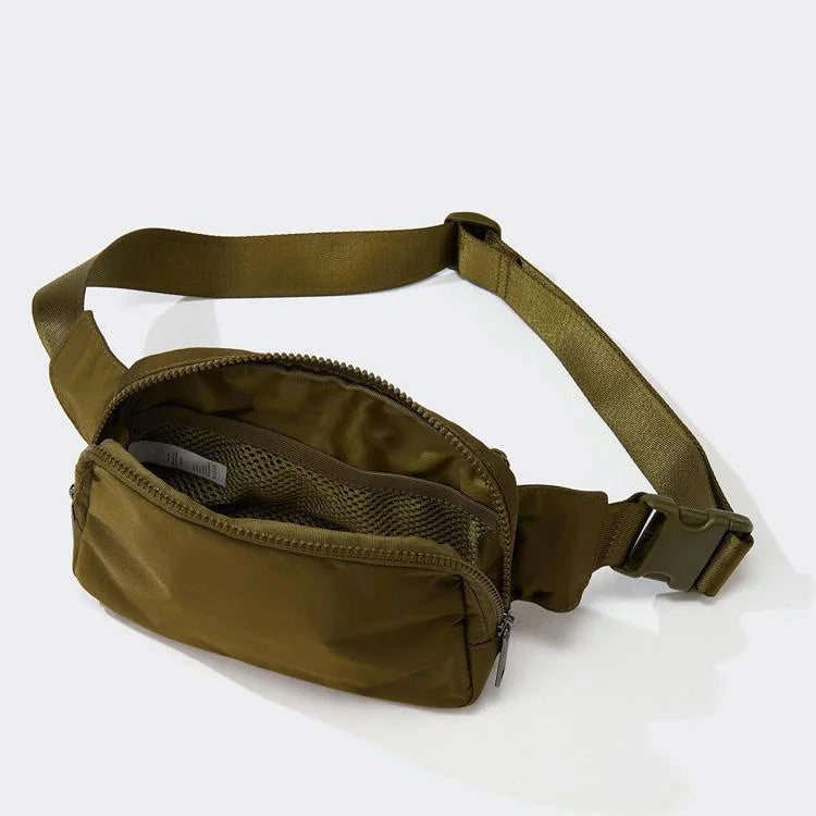 2L Waterproof Outdoor Fanny Pack Unisex Hiking Waist Bag with Zipper