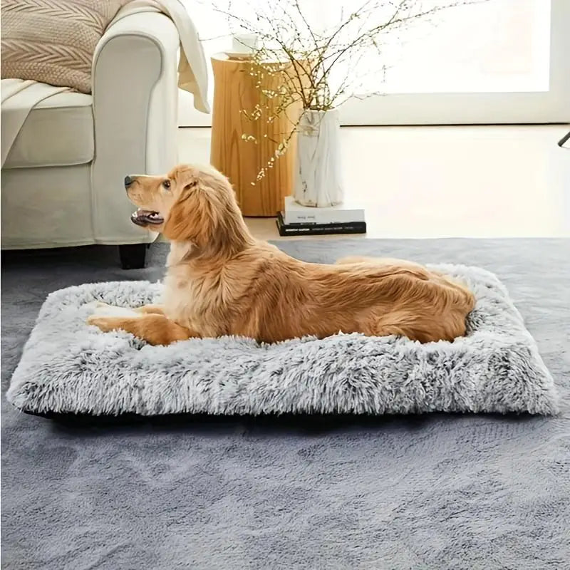 Luxury Dog Bed - Cozy Washable Anti-Slip Plush Sleeping Mats for Small and Large Dogs