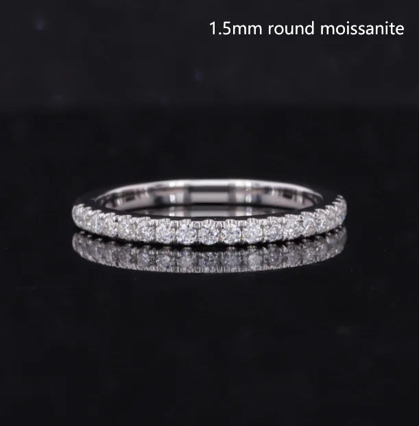 Starsgem Custom Diamond Tennis Band - Pure Diamond Eternity Jewelry Wedding Ring in 14K Solid Gold