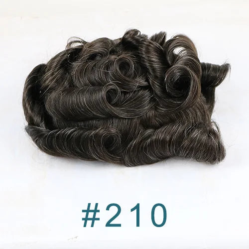 Super Natural Hairline 0.02mm Ultra‑Thin Skin V‑Loop Men’s Toupee 1B20/520