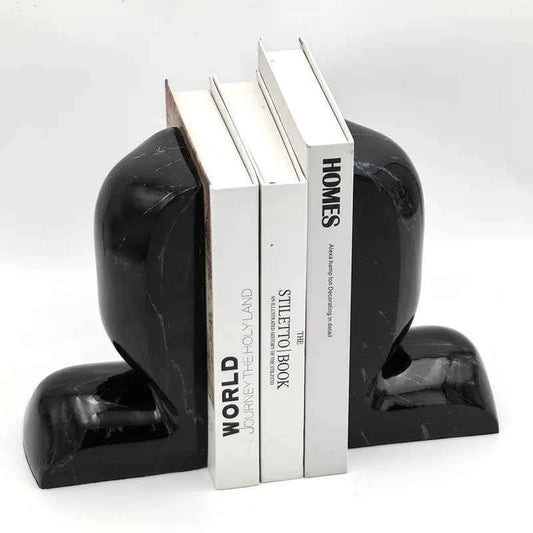 Creative Culture Resin Bookends Unique Art Deco Design for Home Office Living Room Triangle Bookend Decorations Enhance Study