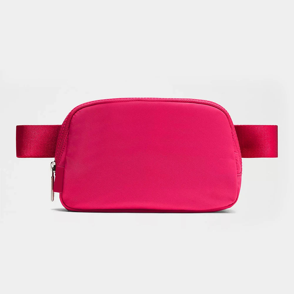 Women Waterproof Nylon Crossbody Running Chest Belt Bag Cute Sport Gym Funny Pack Waist Bag