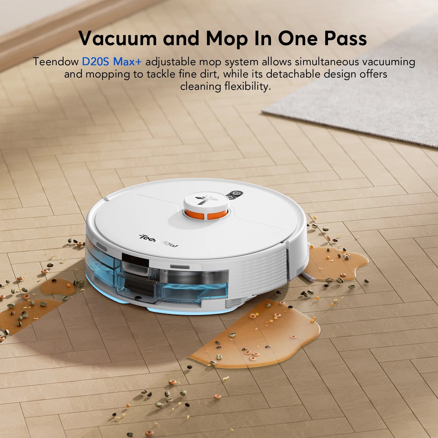 FS Robot Vacuum Cleaner - Wet & Dry, LDS Navigation, App-Controlled, 6000Pa Power