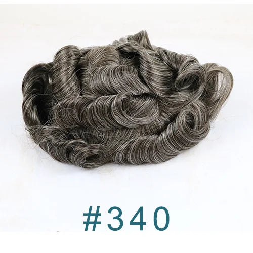 Super Natural Hairline 0.02mm Ultra‑Thin Skin V‑Loop Men’s Toupee 1B20/520