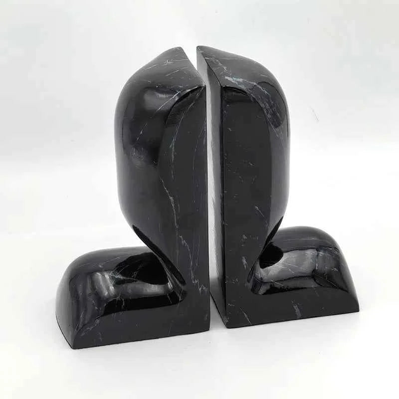 Creative Culture Resin Bookends Unique Art Deco Design for Home Office Living Room Triangle Bookend Decorations Enhance Study