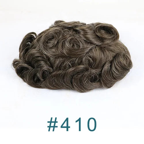 Super Natural Hairline 0.02mm Ultra‑Thin Skin V‑Loop Men’s Toupee 1B20/520