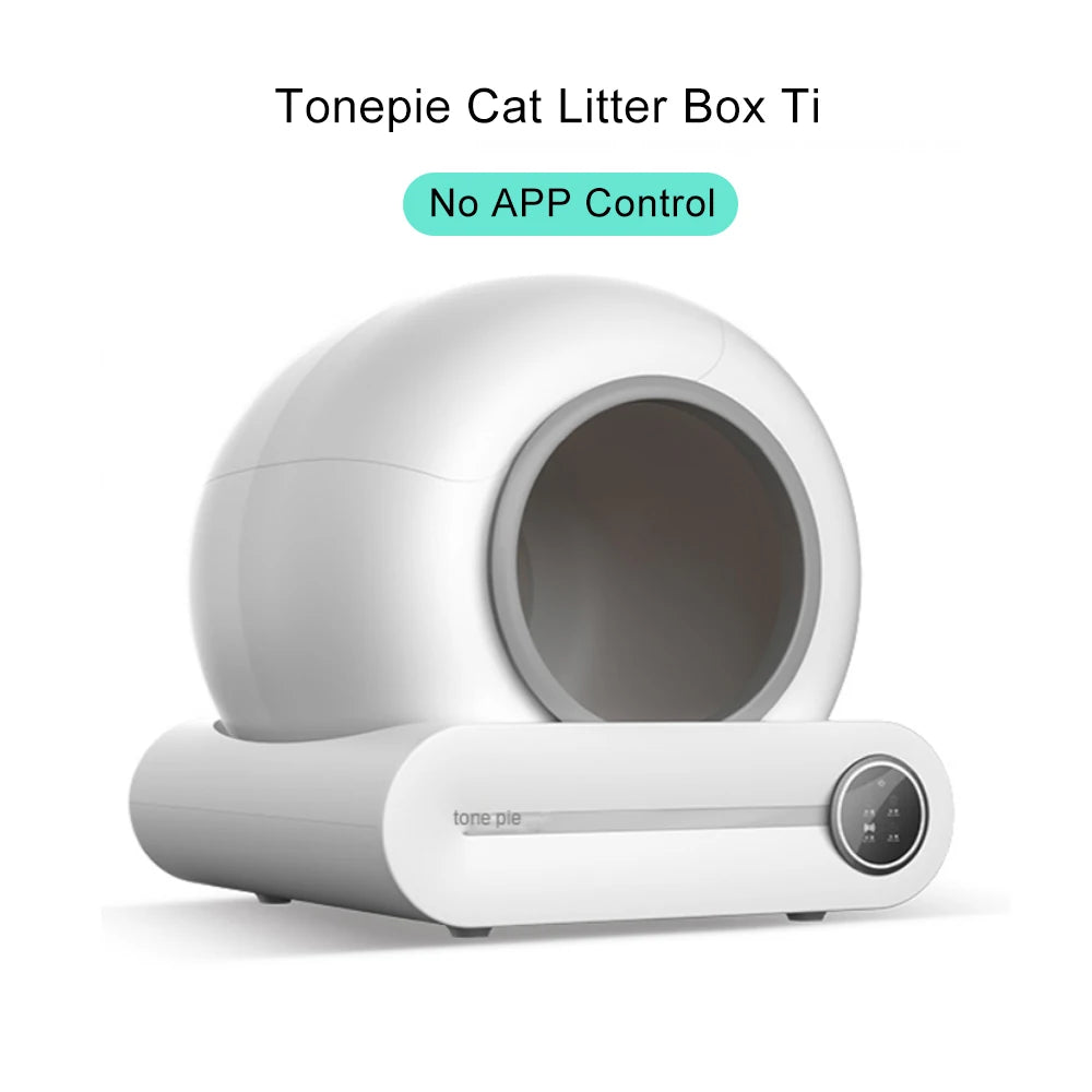 Ti Pro Smart Self-Cleaning Cat Litter Box – Enclosed, Odor-Controlled, 65L Capacity
