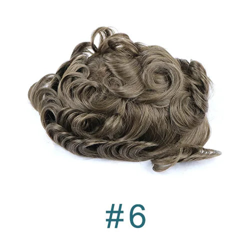 Super Natural Hairline 0.02mm Ultra‑Thin Skin V‑Loop Men’s Toupee 1B20/520