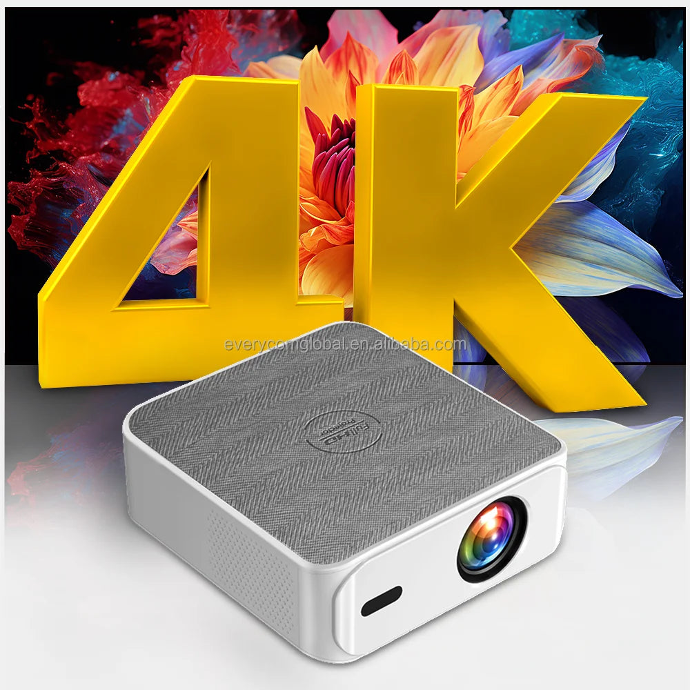 Everycom Vortex Projector 1080P – Android 11, 4K Support, No Battery