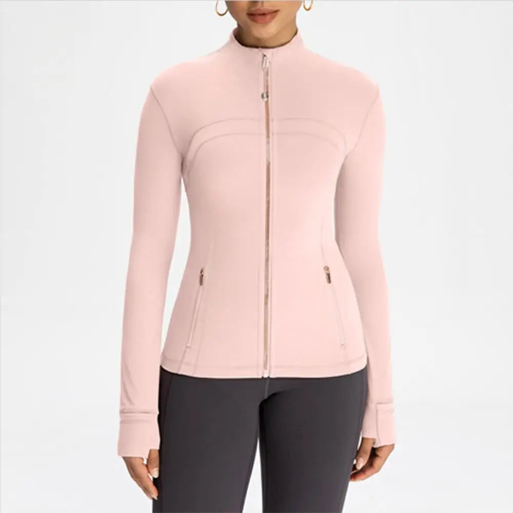 Slimming Women’s Yoga Set with Fitness Jacket and Pants 2‑Piece Outfit