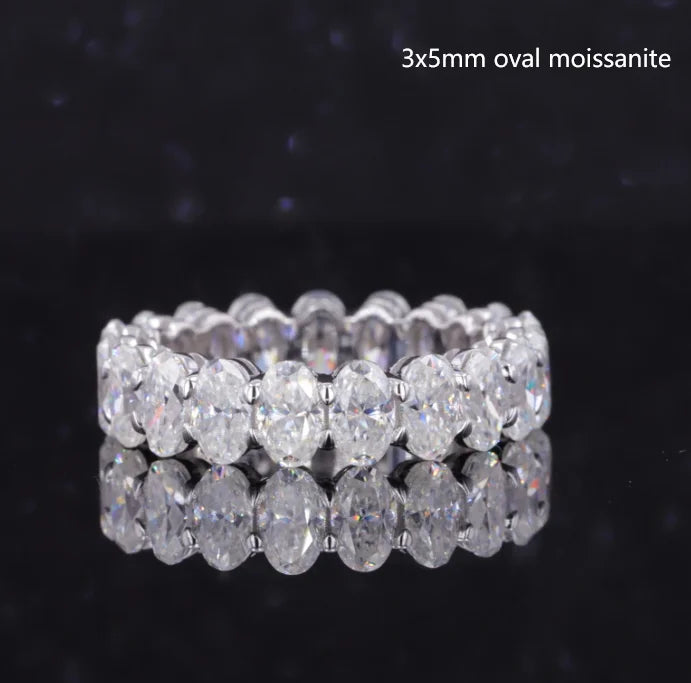 Starsgem Custom Diamond Tennis Band - Pure Diamond Eternity Jewelry Wedding Ring in 14K Solid Gold