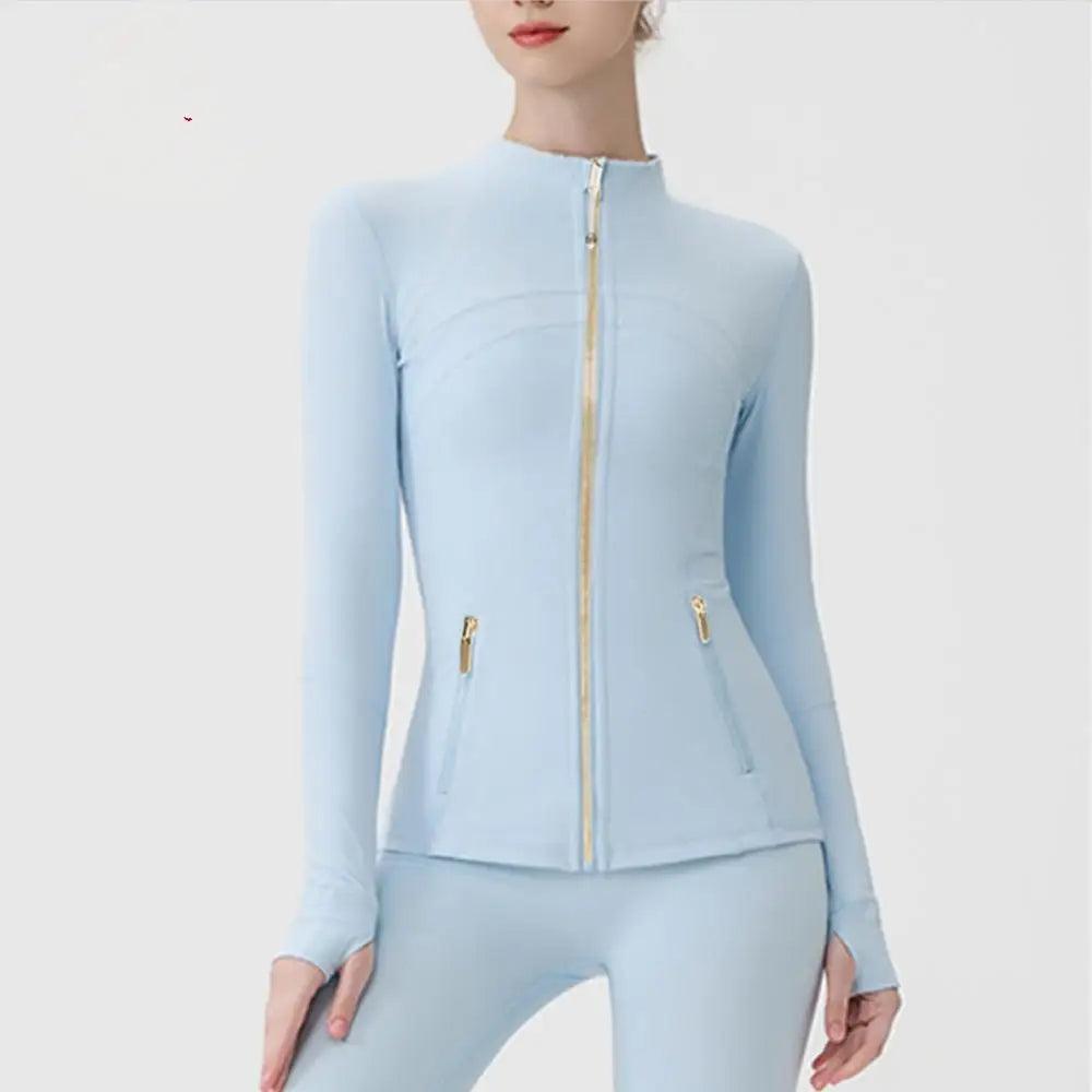 Women’s Yoga Jacket and Pants Set Slimming 2‑Piece Running Sportswear